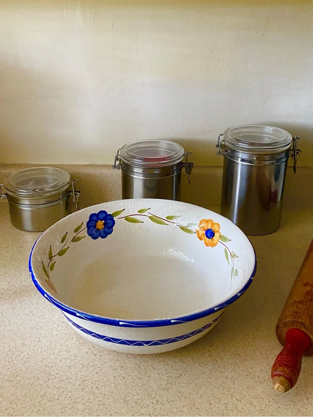 Vintage Furio Made in Italy Ceramic Floral Large 12